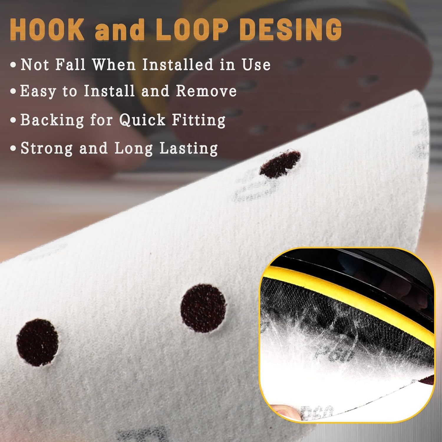 150mm Orbital Sanding Discs 50 pcs, from Coarse to Fine, Free Shipping. 6 inches 6 Holes