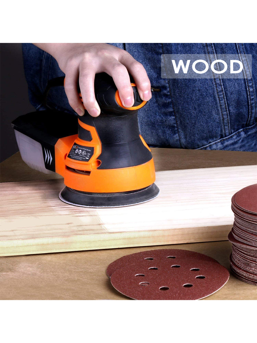 125mm Sanding Discs 100pcs Mixed, 10Pcs Each 40 60 80 100 120 180 240 320 400 800 Grits